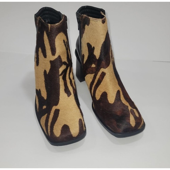 PAZZO Calais H Western Women's Midcalf Cow Hide Block Heel Boot 10 Boho Festival - Picture 2 of 8